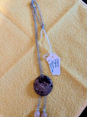 JASPER AGATE SMOKE QUARTZ UNBRANDED NECKLACE